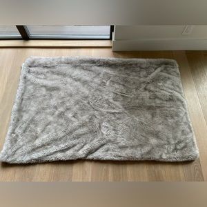 Restoration Hardware Luce Faux Throw 60x80, chinchilla color. Great condition